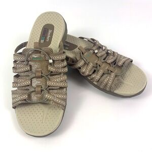 Skechers‎ Reggae Repetition Athletic Sandals Womens Sz 11 Brown Beige Turquoise